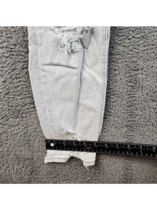 AE Stretch Ripped Mom Jean Women's Size 2 High Waisted Ankle American Eagle - Picture 4 of 11